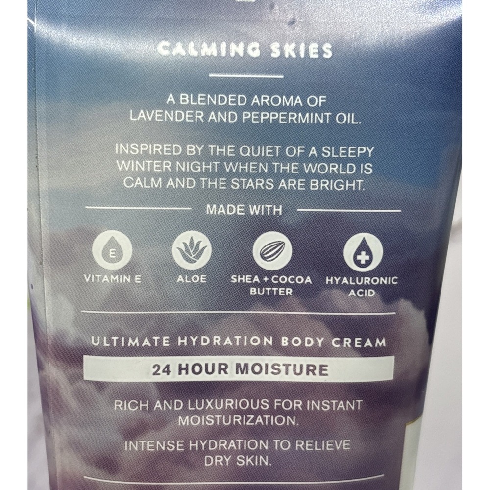 Bath & Body Works Calming Skies Lavender & Peppermint 4 Piece Body Care Set - Picture 6 of 9